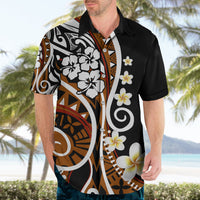 Plumeria Polynesian Hawaiian Shirt Trending Brown LT6 - Polynesian Pride