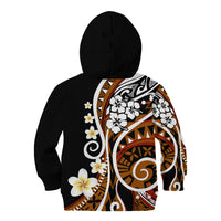 Plumeria Polynesian Kid Hoodie Trending Brown LT6 - Polynesian Pride