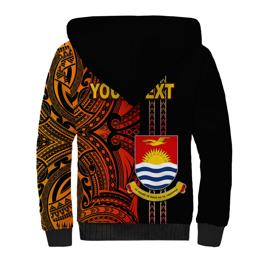Custom Kiribati Sherpa Hoodie Polynesian Tribal LT6 - Polynesian Pride