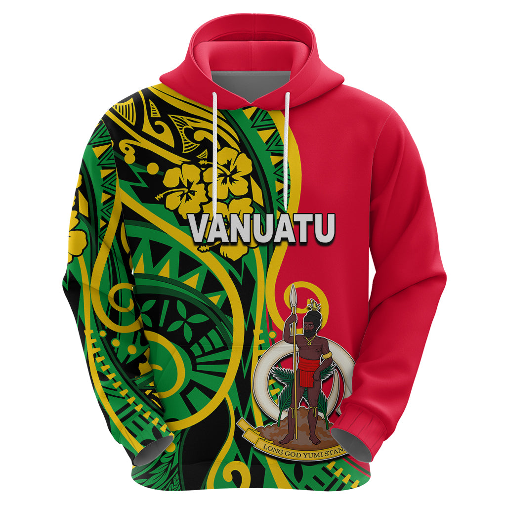 Custom Vanuatu Hoodie Polynesian Patterns LT6 - Polynesian Pride