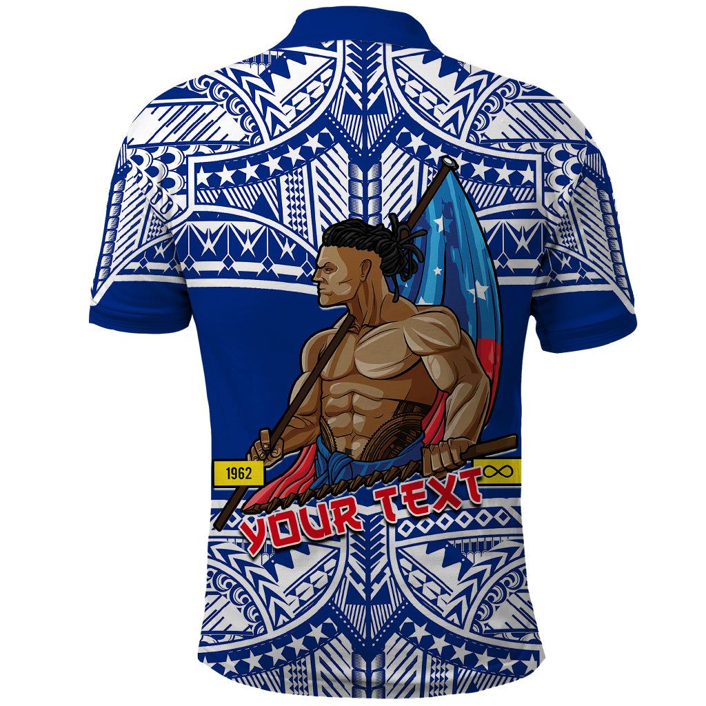 Custom Samoa Pride Polo Shirt Tribal Patterns Blue LT6 - Polynesian Pride