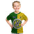 Cook Islands Kid T Shirt Yellow-Green Half Style LT6 Green - Polynesian Pride