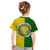 Cook Islands Kid T Shirt Yellow-Green Half Style LT6 - Polynesian Pride