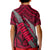 Polynesian Guam Kid Polo Shirt with Coat Of Arms Claws Style - Red LT6 - Polynesian Pride