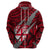 Polynesian Fiji Hoodie with Coat of Arms Claws Style Red LT6 - Polynesian Pride