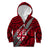 Polynesian Fiji Kid Hoodie with Coat Of Arms Claws Style - Red LT6 Zip Hoodie Red - Polynesian Pride