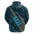 Polynesian Fiji Hoodie with Coat of Arms Claws Style Blue LT6 - Polynesian Pride