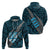 Polynesian Fiji Hoodie with Coat of Arms Claws Style Blue LT6 - Polynesian Pride