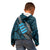 Polynesian Fiji Kid Hoodie with Coat Of Arms Claws Style - Blue LT6 - Polynesian Pride