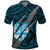 Polynesian Fiji Polo Shirt with Coat Of Arms Claws Style Blue LT6 Blue - Polynesian Pride