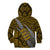 Polynesian Fiji Kid Hoodie with Coat Of Arms Claws Style - Gold LT6 - Polynesian Pride