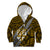 Polynesian Fiji Kid Hoodie with Coat Of Arms Claws Style - Gold LT6 Zip Hoodie Gold - Polynesian Pride