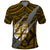 Polynesian Fiji Polo Shirt with Coat Of Arms Claws Style Gold LT6 Gold - Polynesian Pride