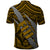 Polynesian Fiji Polo Shirt with Coat Of Arms Claws Style Gold LT6 - Polynesian Pride
