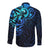 Matariki New Zealand Long Sleeve Button Shirt Maori New Year Galaxy Sky Blue LT6 - Polynesian Pride