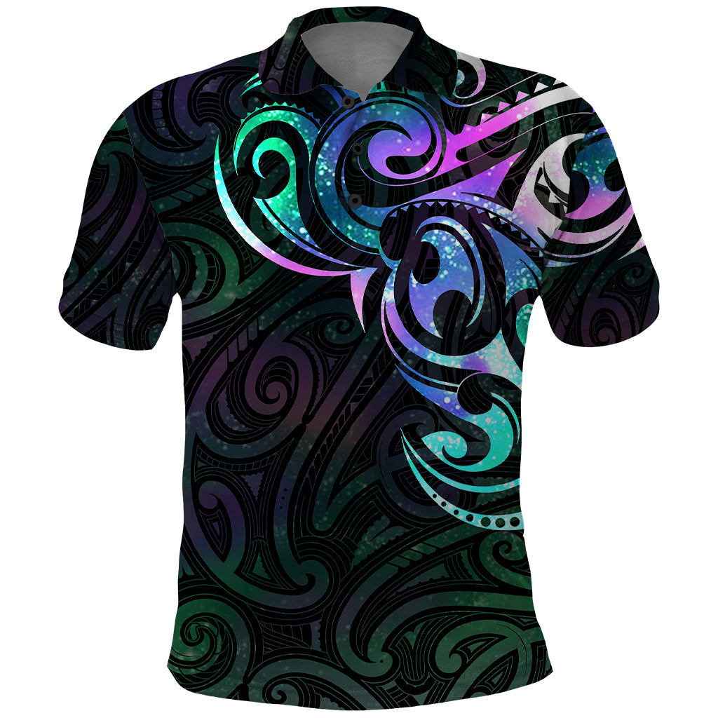 Matariki New Zealand Polo Shirt Maori New Year Galaxy Sky Green LT6 Green - Polynesian Pride