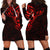 New Zealand Hoodie Dress Maori Matariki Galaxy Sky Red LT6 - Polynesian Pride