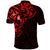 New Zealand Polo Shirt Maori Matariki Galaxy Sky Red LT6 - Polynesian Pride