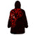 New Zealand Wearable Blanket Hoodie Maori Matariki Galaxy Sky Red LT6 - Polynesian Pride