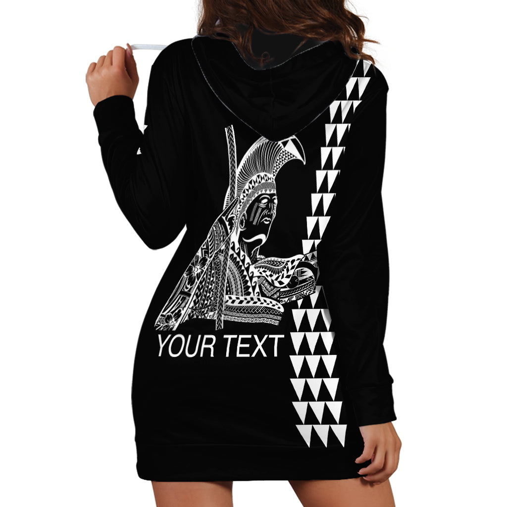 Custom Hawaii Hoodie Dress King Kamehameha Day - White LT6 - Polynesian Pride