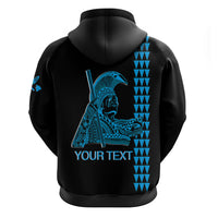 Custom Hawaii Hoodie King Kamehameha Day Blue LT6 - Polynesian Pride