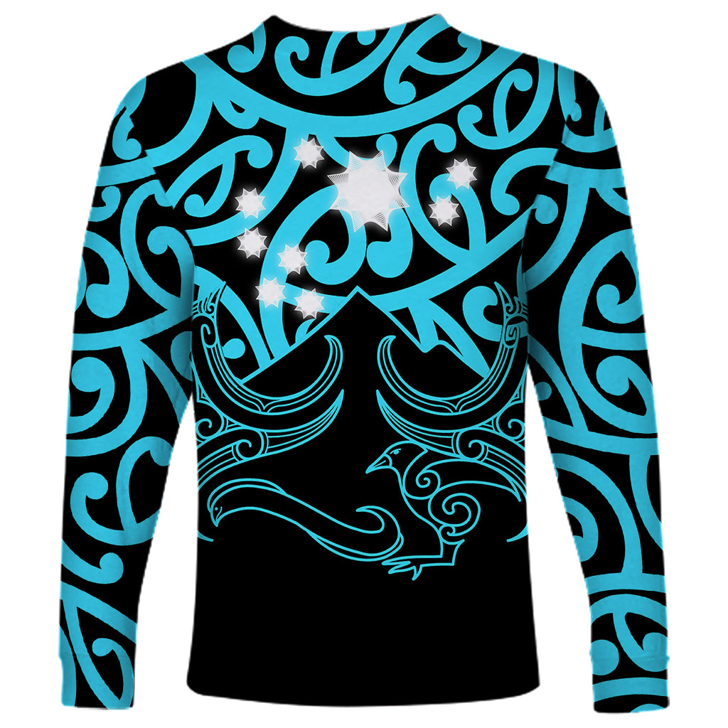 Matariki New Zealand Long Sleeve Shirt Maori New Year Light Blue LT6 - Polynesian Pride