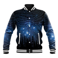 Matariki Te Tau Hou Māori Baseball Jacket New Zealand Starry Sky LT7 Unisex Galaxy - Polynesian Pride