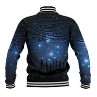 Matariki Te Tau Hou Māori Baseball Jacket New Zealand Starry Sky LT7 - Polynesian Pride