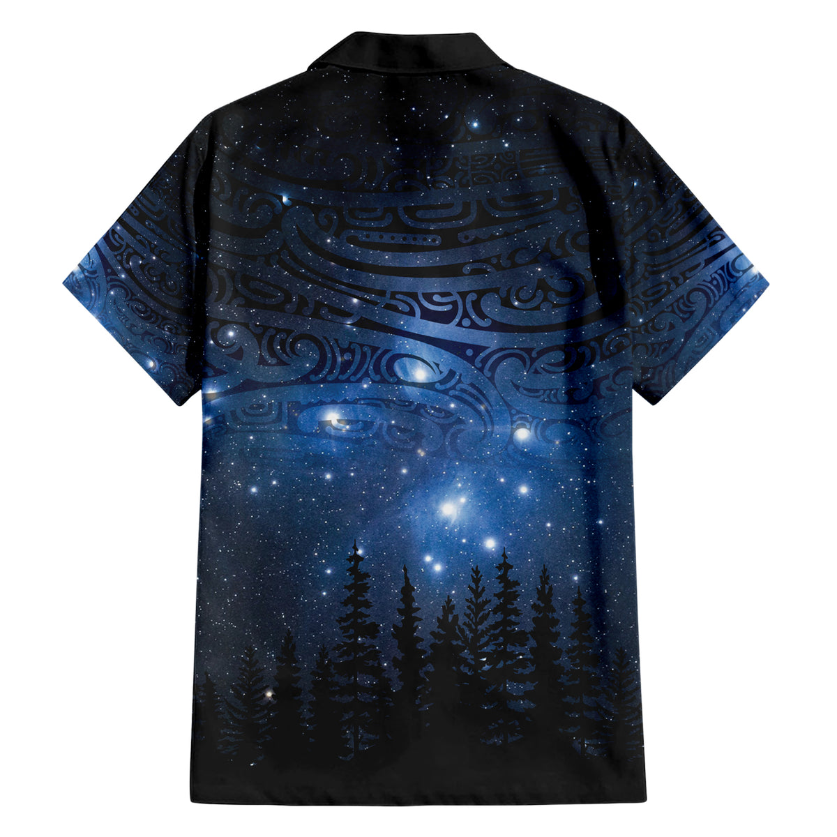 Matariki Te Tau Hou Māori Family Matching Short Sleeve Bodycon Dress and Hawaiian Shirt New Zealand Starry Sky LT7 - Polynesian Pride