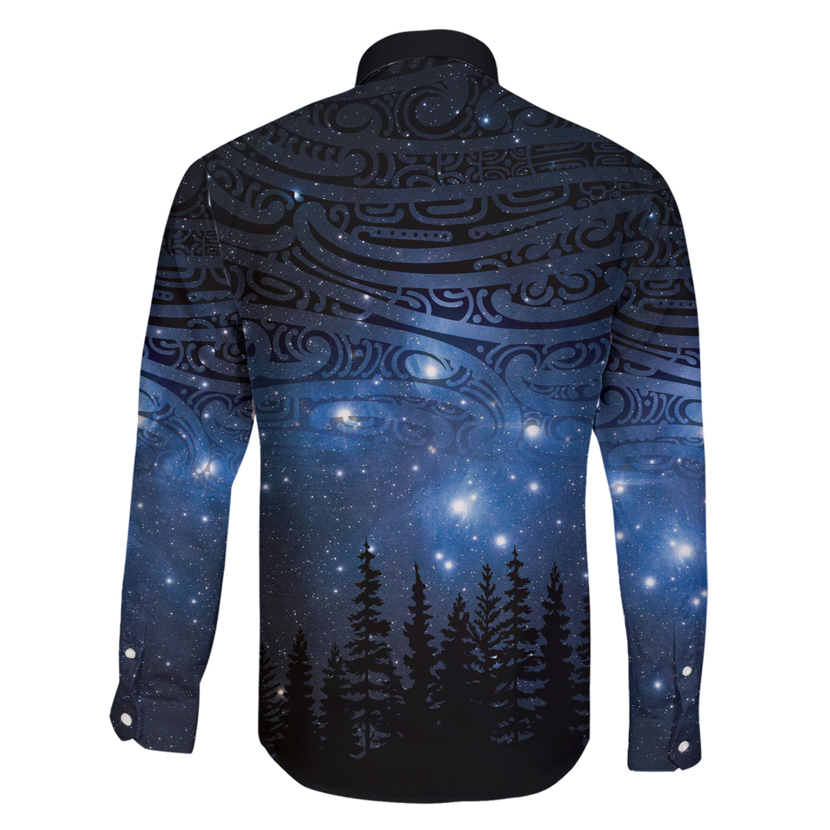 Matariki Te Tau Hou Māori Family Matching Short Sleeve Bodycon Dress and Hawaiian Shirt New Zealand Starry Sky LT7 - Polynesian Pride