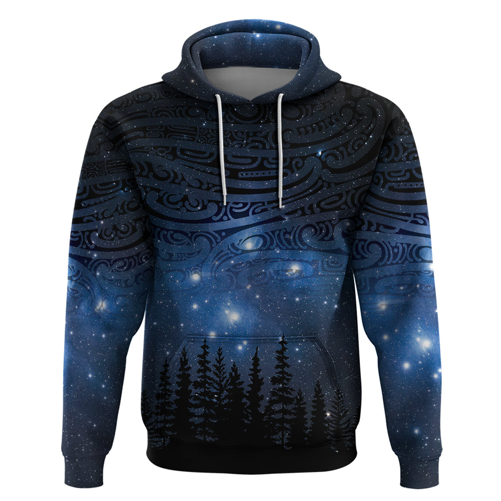 Matariki Te Tau Hou Māori Hoodie New Zealand Starry Sky LT7 Pullover Hoodie Galaxy - Polynesian Pride