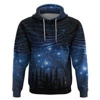 Matariki Te Tau Hou Māori Hoodie New Zealand Starry Sky LT7 Pullover Hoodie Galaxy - Polynesian Pride