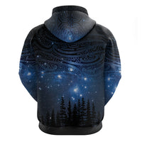 Matariki Te Tau Hou Māori Hoodie New Zealand Starry Sky LT7 - Polynesian Pride