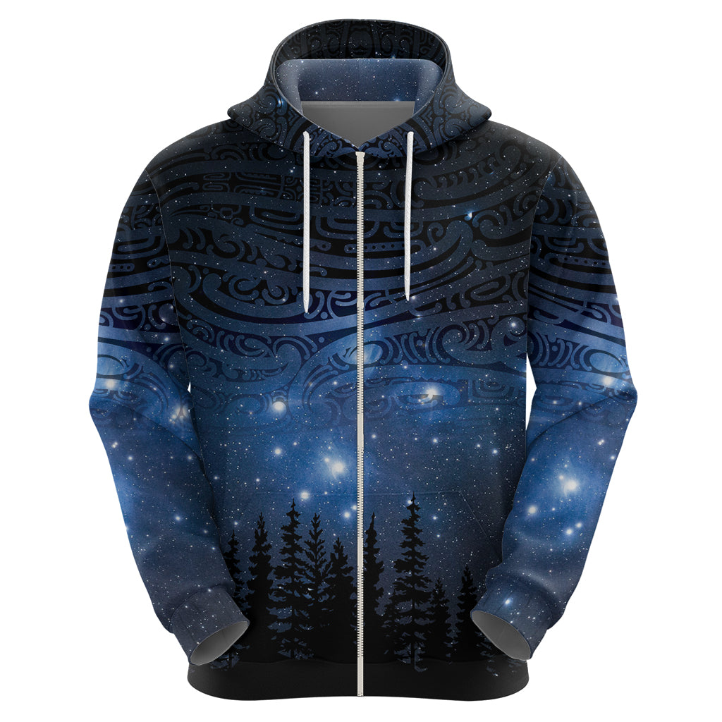 Matariki Te Tau Hou Māori Hoodie New Zealand Starry Sky LT7 - Polynesian Pride