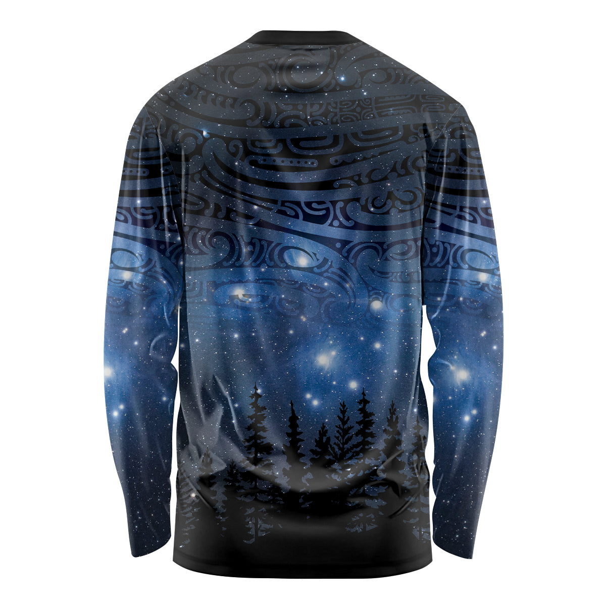 Matariki Te Tau Hou Māori Long Sleeve Shirt New Zealand Starry Sky LT7 - Polynesian Pride
