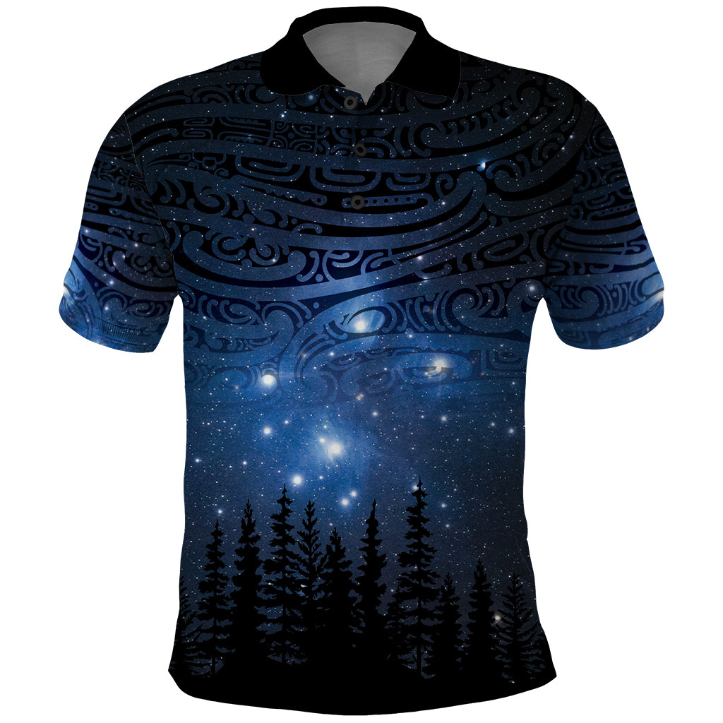 Matariki Te Tau Hou Māori Polo Shirt New Zealand Starry Sky LT7 Galaxy - Polynesian Pride