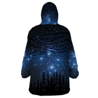 Matariki Te Tau Hou Māori Wearable Blanket Hoodie New Zealand Starry Sky LT7 - Polynesian Pride