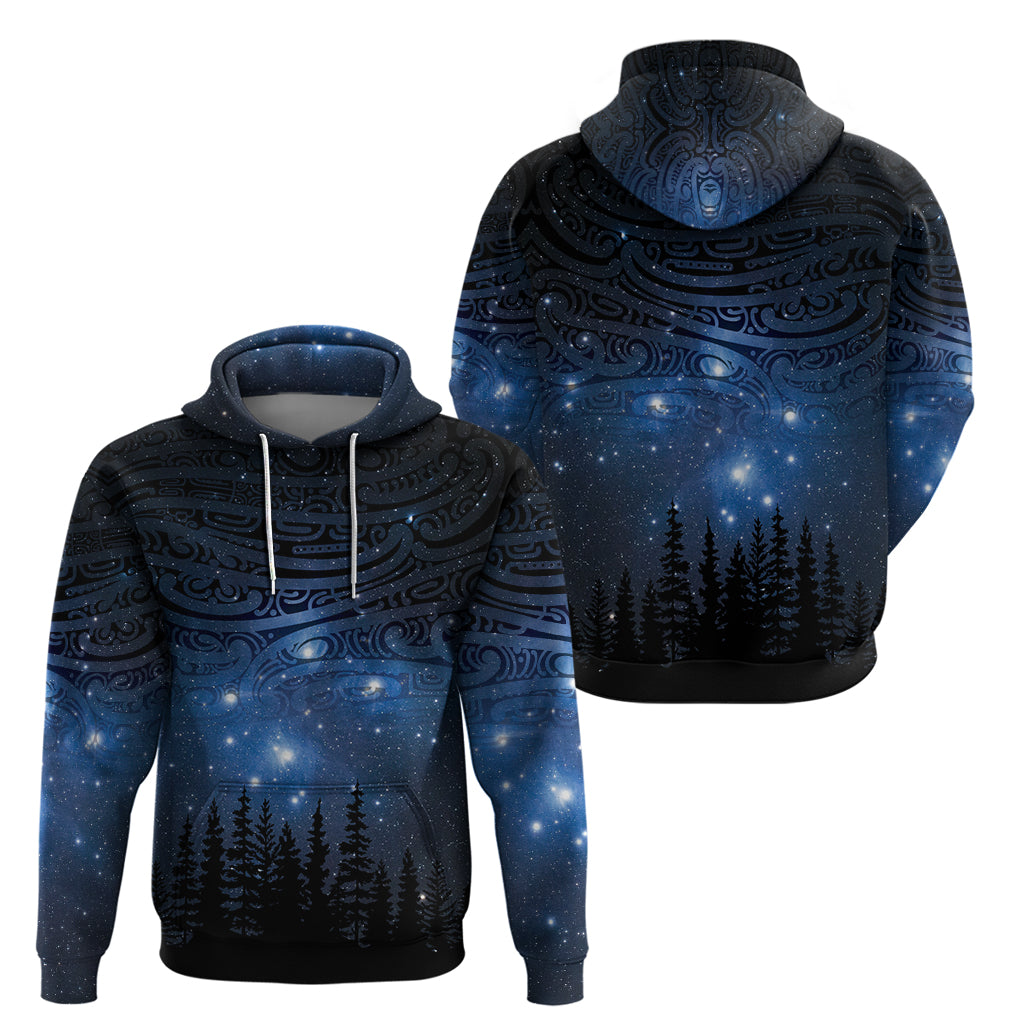 Matariki Te Tau Hou Māori Zip Hoodie New Zealand Starry Sky LT7 - Polynesian Pride