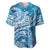 World Ocean Day Polynesian Pattern Baseball Jersey Crystal Waves