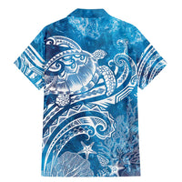 World Ocean Day Polynesian Pattern Family Matching Mermaid Dress and Hawaiian Shirt Crystal Waves LT7 - Polynesian Pride
