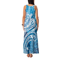 World Ocean Day Polynesian Pattern Family Matching Tank Maxi Dress and Hawaiian Shirt Crystal Waves LT7 - Polynesian Pride
