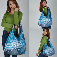 World Ocean Day Polynesian Pattern Grocery Bag Crystal Waves LT7 - Polynesian Pride
