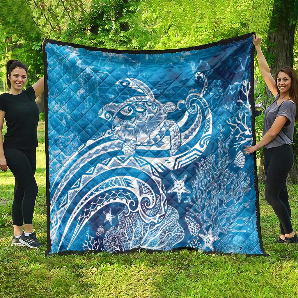 World Ocean Day Polynesian Pattern Quilt Crystal Waves LT7 - Polynesian Pride