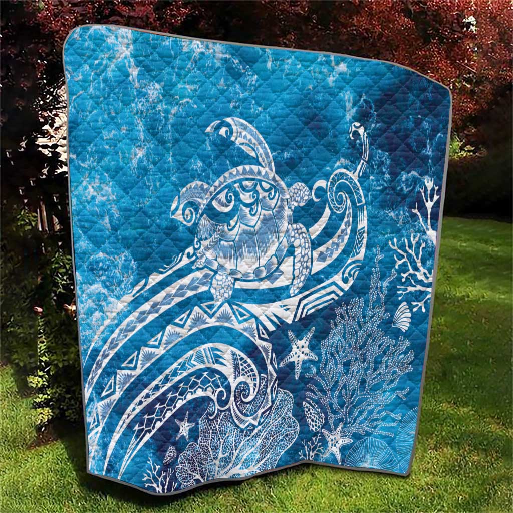 World Ocean Day Polynesian Pattern Quilt Crystal Waves LT7 - Polynesian Pride