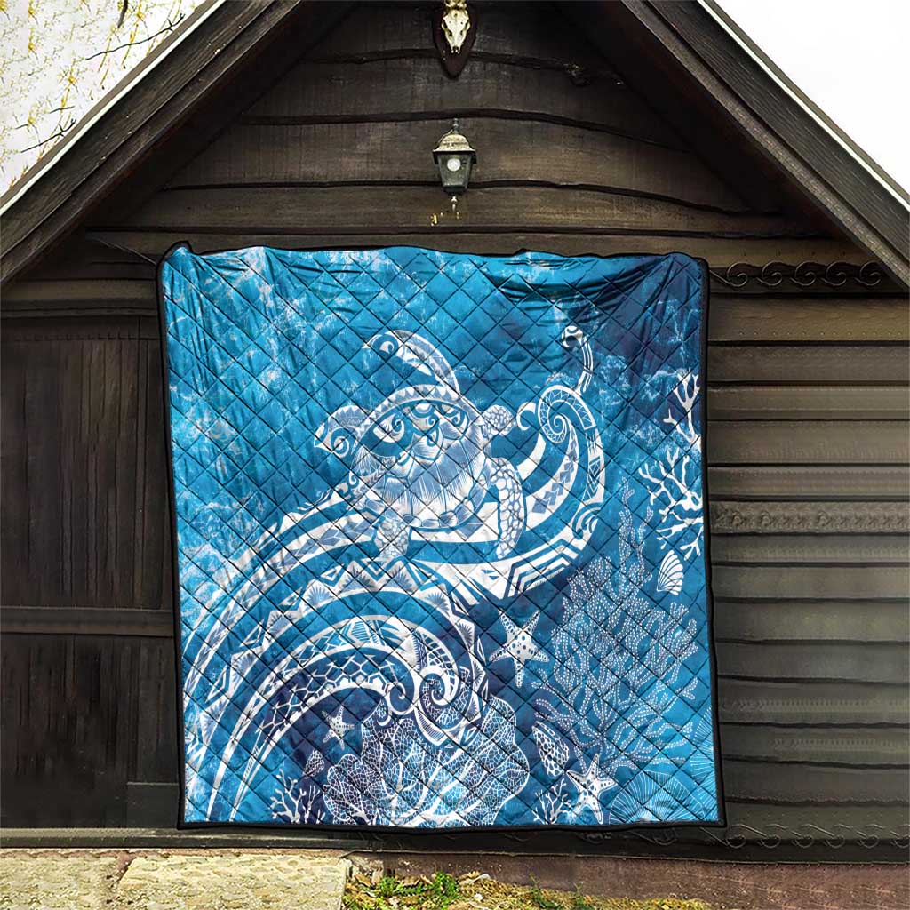 World Ocean Day Polynesian Pattern Quilt Crystal Waves LT7 - Polynesian Pride