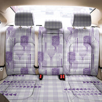 Aloha Hawaii Vintage Kahili Pa'a Lima Back Car Seat Cover Palaka Print Pastel Lavender