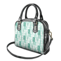 Aloha Hawaii Vintage Kahili Pa'a Lima Shoulder Handbag Palaka Print Mossy Teal