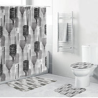 Aloha Hawaii Vintage Kahili Pa'a Lima Bathroom Set Palaka Print Hinahina