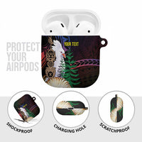 New Caledonia Kanaky Personalized AirPods Case Kagu Bird Emblem - Polynesian Pride