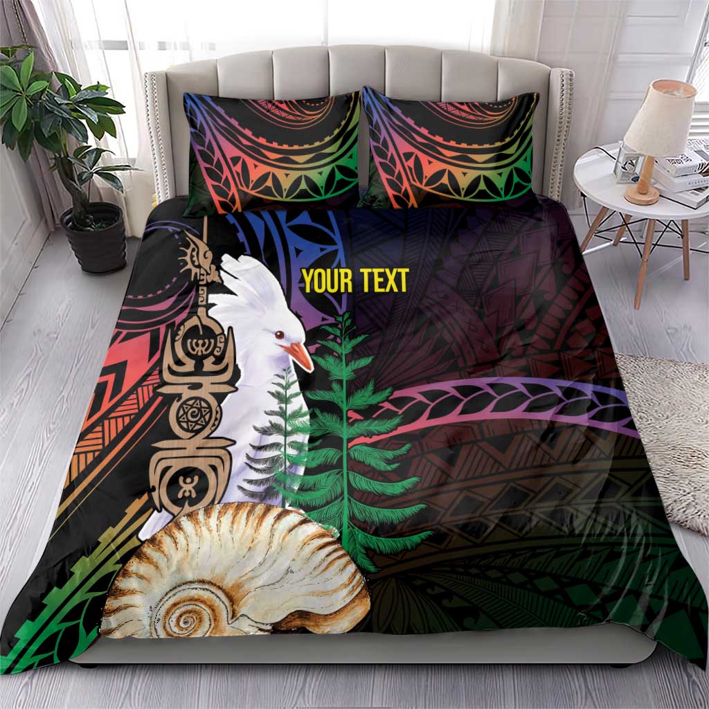 New Caledonia Kanaky Personalized Bedding Set Kagu Bird Emblem LT7 - Polynesian Pride